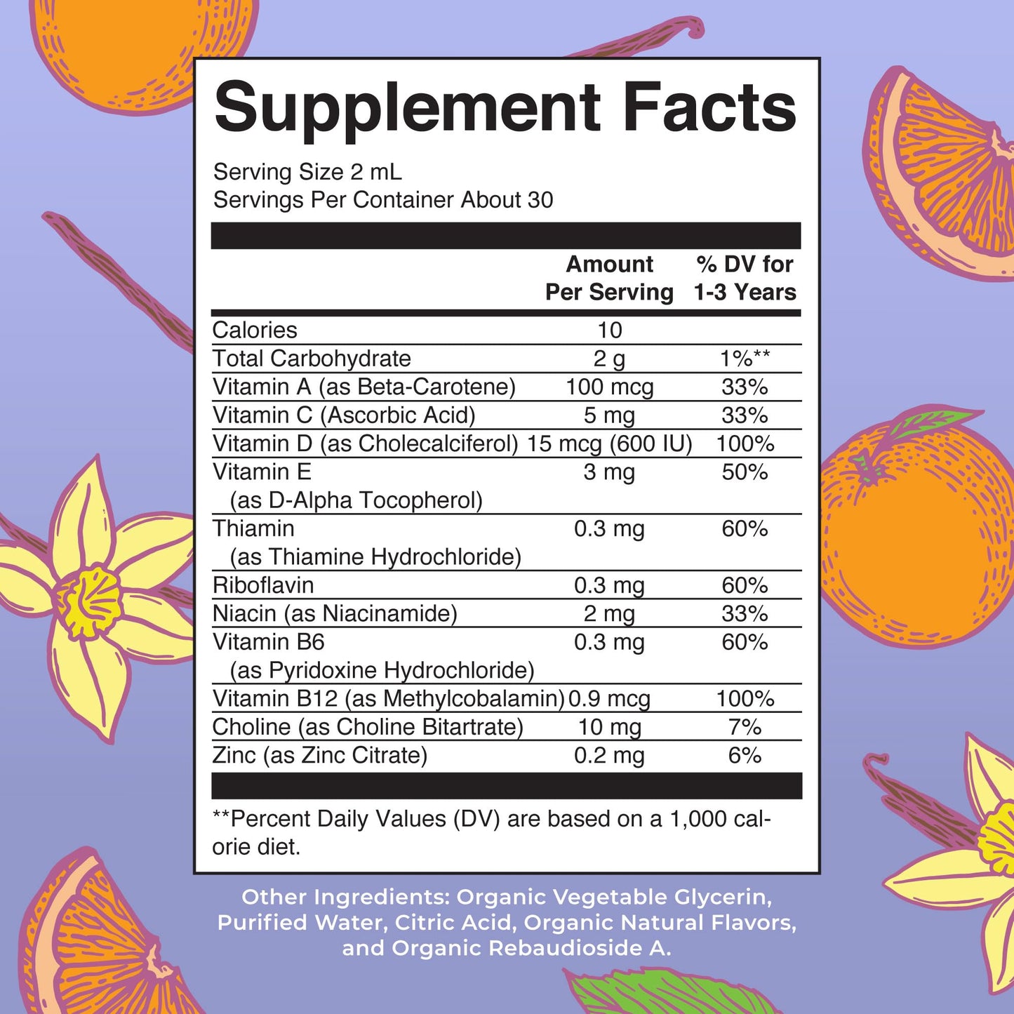MARYRUTH'S Organics Multivitamin & Multimineral with Iron for Toddlers | USDA Organic | Sugar Free | Multivitamin Liquid Drops for Kids Ages 1-3 | Immune Support | Vegan | Non-GMO | 2 Fl Oz