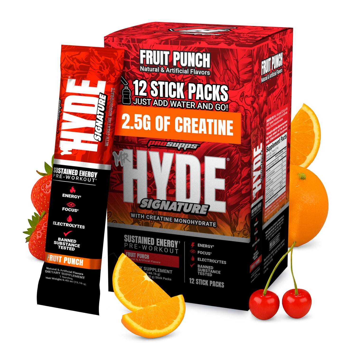 ProSupps Mr. Hyde Signature Pre Workout Powder with Creatine, Beta Alanine & Caffeine - Performance, Energy & Endurance - Clean Fitness & Gym Supplements for Men & Women (Blue Razz, 30 Servings)