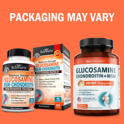 Glucosamine Chondroitin MSM Joint Support Supplement, 90 Capsules