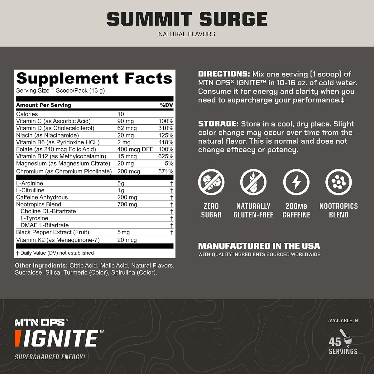 MTN OPS Hush Summit Surge Ignite Trail Packs & Hydrate Bundle