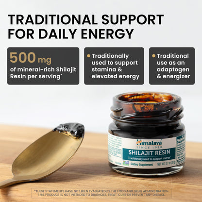 Himalaya Shilajit - Herbal Energy Supplements with Fulvic Acid and Trace Minerals, from Shilajit Resin, Vegan, Non-GMO, Gluten Free, 250 mg, 60 Capsules
