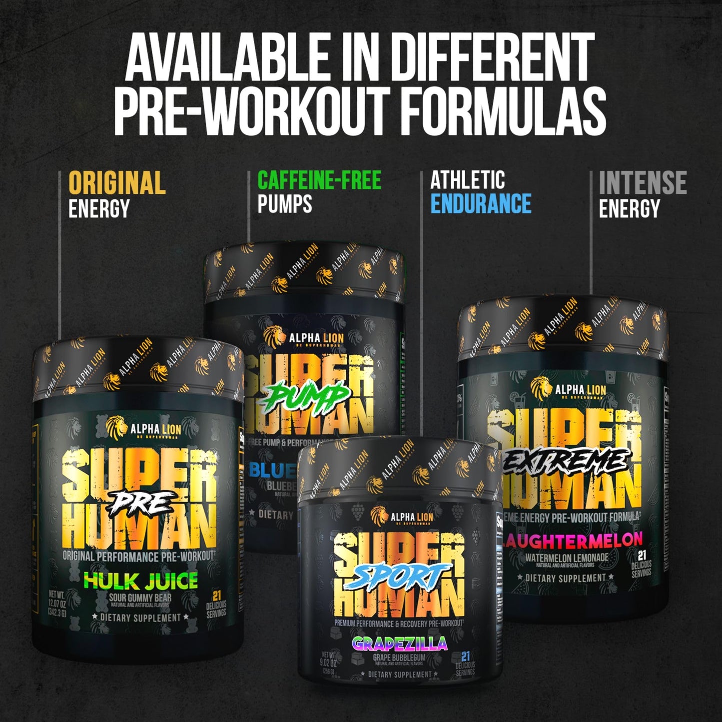 ALPHA LION Superhuman Burn – 2 in 1 Metabolism Booster Pre Workout and Thermogenic Fat Burner for Men – Appetite Suppressant and Weight Loss Supplement (21 Servings, Sweet Black Cherry Flavor)