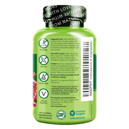 NATURELO Whole Food Multivitamin for Women 50+ (Iron Free) with Vitamins, Minerals, & Organic Extracts - Supplement for Post Menopausal Women Over 50 - No GMO - 120 Vegan Capsules