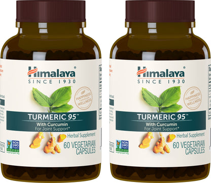 Himalaya Turmeric 95 Curcumin Supplement,Joint Support, 600 mg, 60 Capsules
