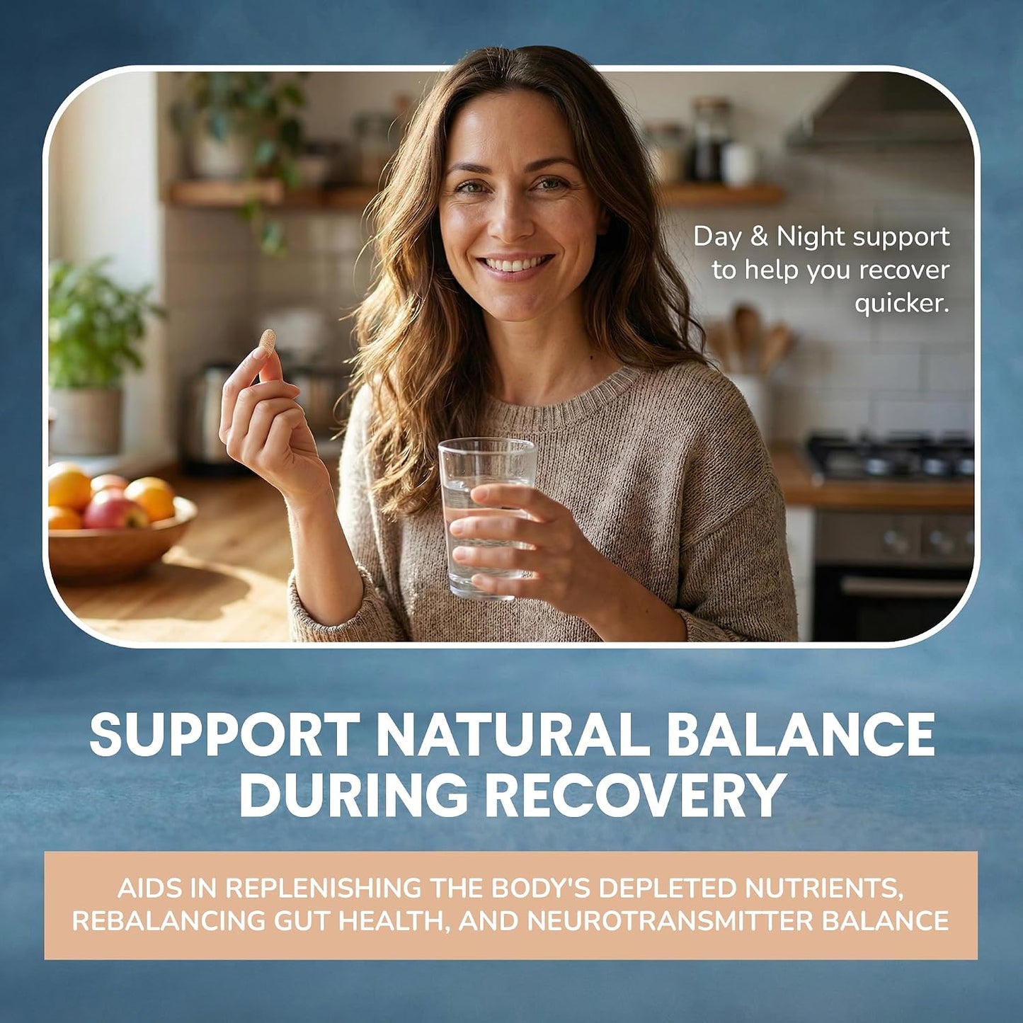 Withdrawal and Detox Support – QuitK Recovery Complex – Sleep, Energy, Stress, Mood, & Craving Support – Daily Supplement - Magnesium Glycinate, Ashwagandha, GABA, L-Theanine, Agmatine & More