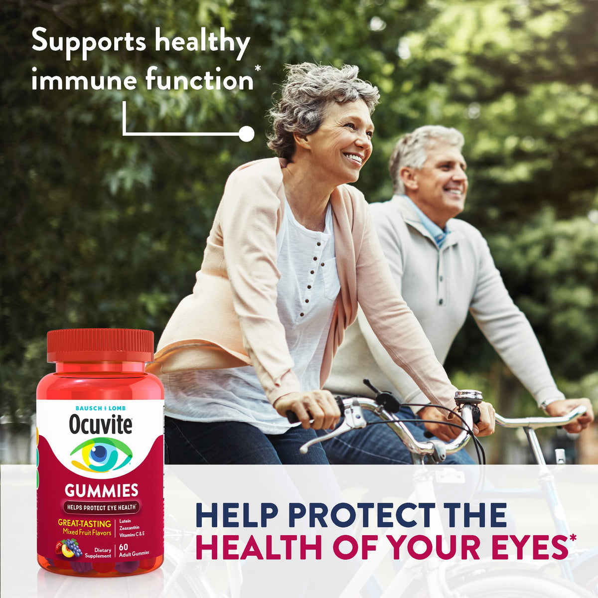 Ocuvite Vitamin & Mineral Supplement for Eye Health Adult Gummies