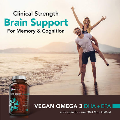 Vegan Omega 3 DHA EPA Supplement + Ultimate Vitamin C