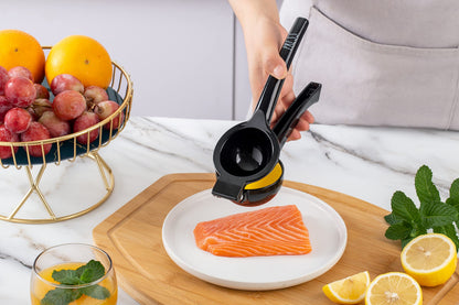 Rae Dunn Manual Citrus Press Juicer – Metal Lemon Juicer and Citrus Squeezer