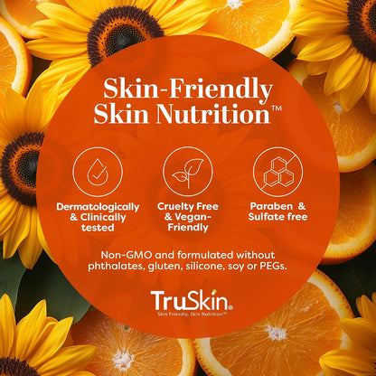 TruSkin SPF 30 Tinted Mineral Sunscreen Face Serum, Zinc Oxide, 1 fl oz | Universal skin tint with Vitamin C, Hyaluronic Acid, Ceramides and Niacinamide for lightweight daily mineral UV protection