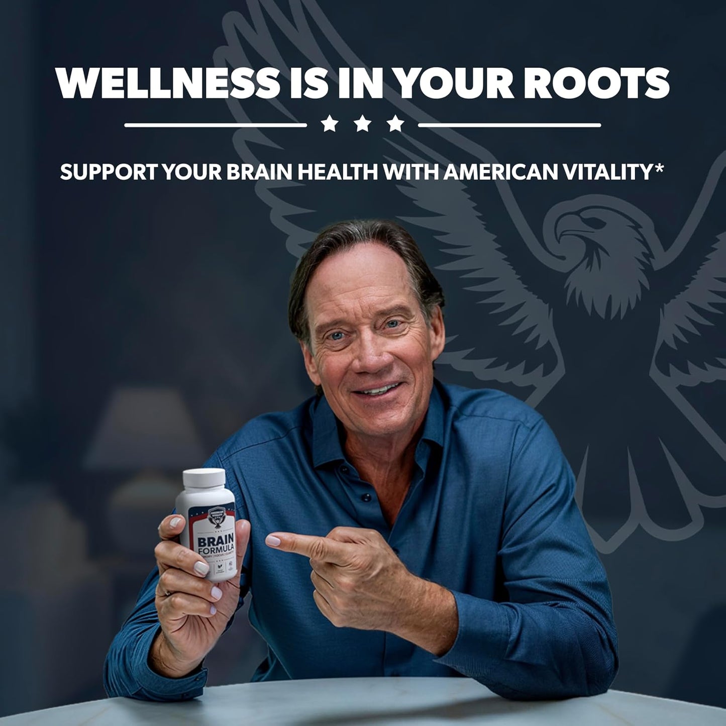 Brain Formula | Brain Health Supplements | Niacin, Vitamin B6 & GABA, Nutritional Support Mental Performance, 30 Days Supply, 60 Capsules