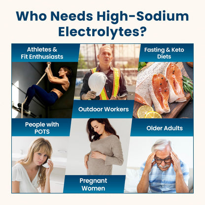 Venture Pal High Sodium Sugar Free Electrolytes Powder Packet, 16 Sticks | Hydration Packets with Vitamin, Sodium & Potassium, Zero Calories, Vegan, Keto & Paleo Friendly Electrolyte Drink Mix