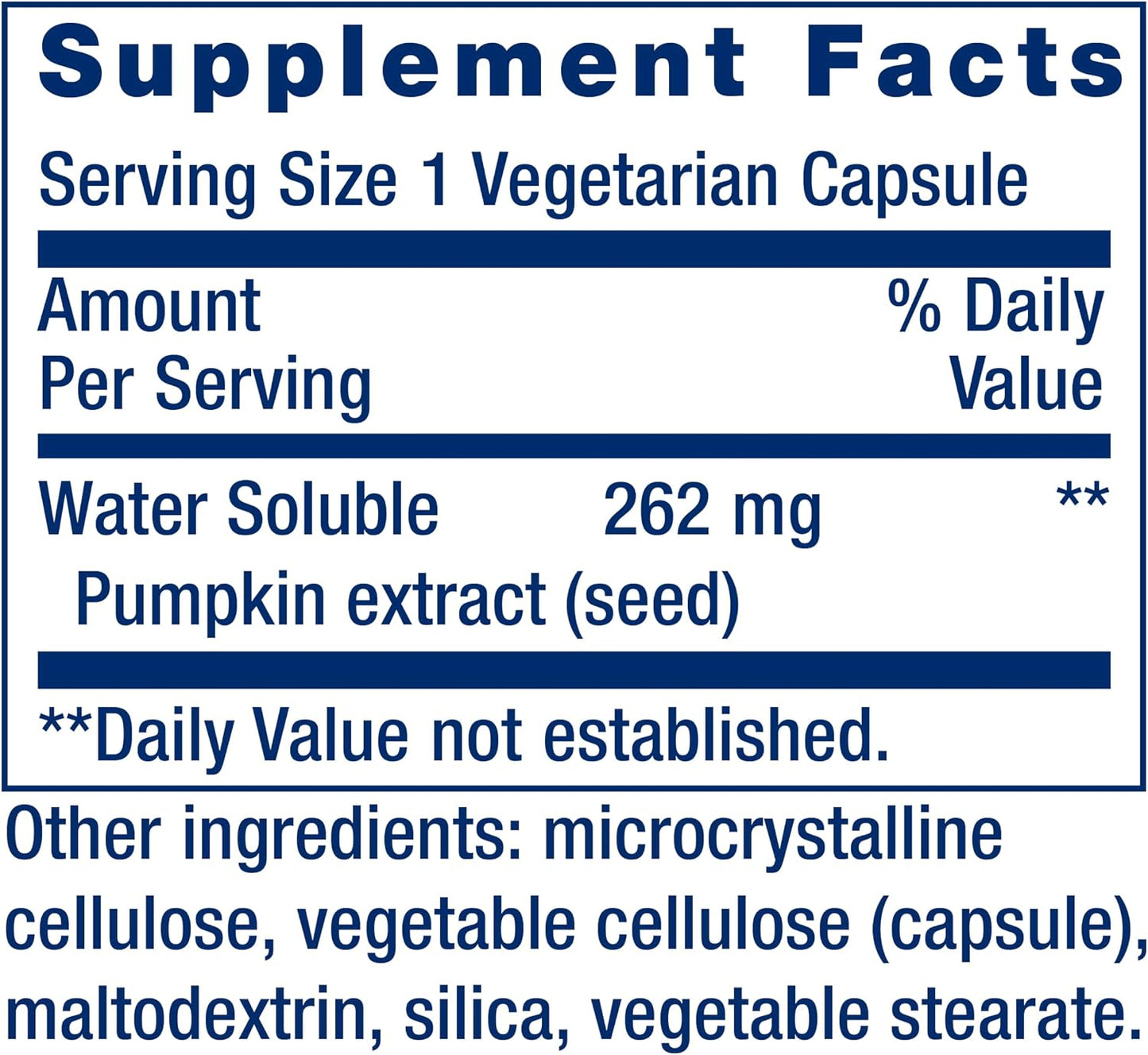 Life Extension Water-Soluble Pumpkin Seed Extract, Promotes Prostate & Urinary Tract Health, Bladder Health Support, Men, Women, Gluten-Free, Non-GMO, Vegetarian, 60 Capsules | Promotes Prostate & Urinary Tract Health, Supports Bladder Health for Men & Wo