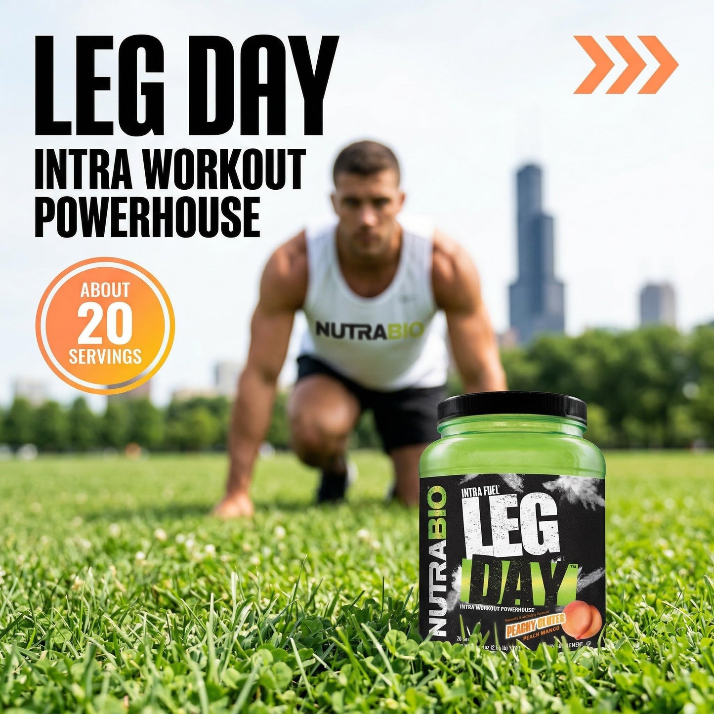 NutraBio Leg Day Intra Workout Powder – Advanced Carb Supplement with Cluster Dextrin & Electrolytes – Carb Powder with EAAs/BCAAs – Cyclic Dextrin for Performance – Cherry Lime, 20 Servings