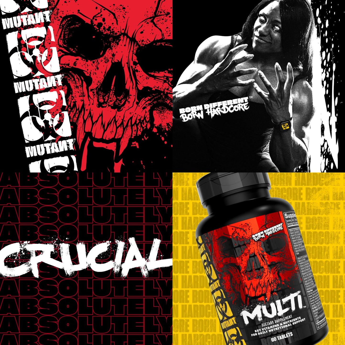 Mutant Multi - High Potency Vitamins with 75+ Ingredients Specifically Formulated for Heavy Lifting, 60 Tablets