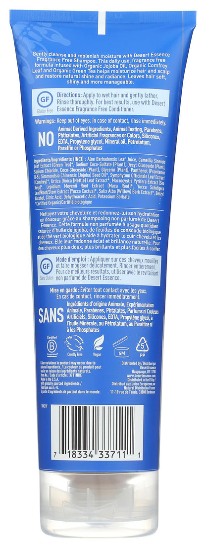 Desert Essence, Shampoo Tea Tree Replenishing, 12.9 Fl Oz