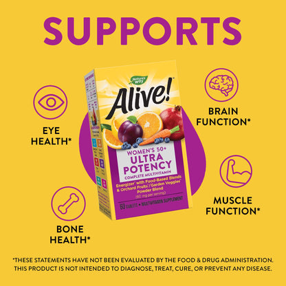 Nature’s Way Alive! Women’s 50+ Ultra Potency Complete Multivitamin