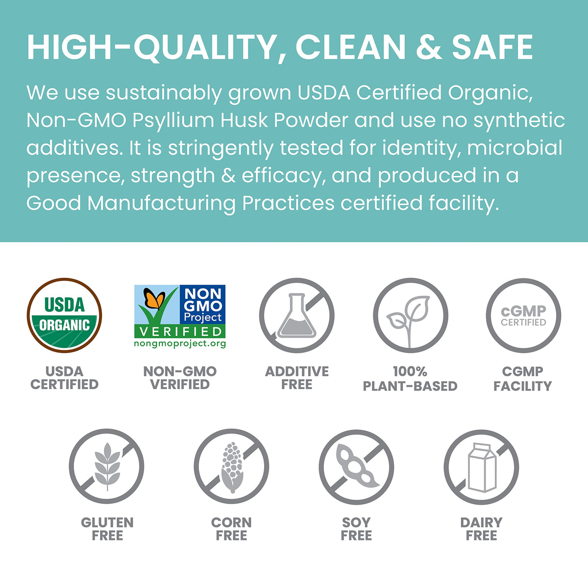 Himalaya Organic Psyllium Whole Husk Fiber Supplement,Unflavored,12 oz
