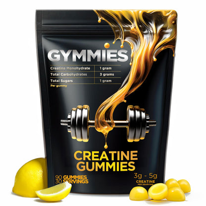 GYMMIES Creatine Monohydrate Gummies - Muscle Growth, Performance, Endurance 