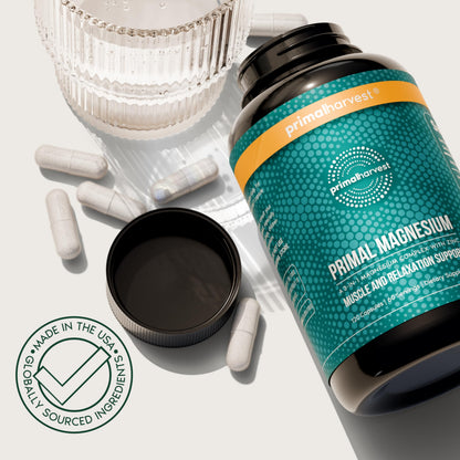 Primal Harvest Magnesium - Daily Vegan Supplement, Gluten, Dairy & Soy Free