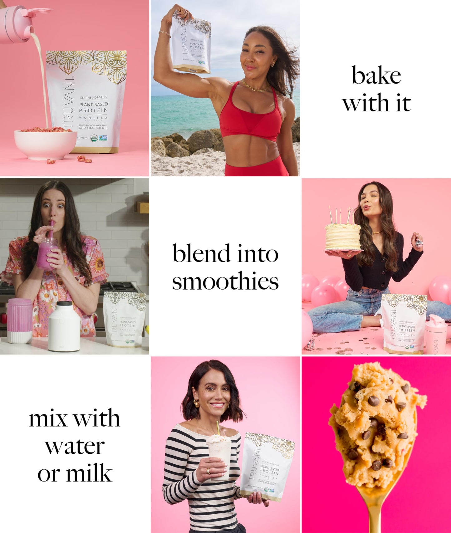 Truvani Organic Plant Based Protein Powder | Vanilla Chai | 10 Servings | Vegan | 20g Pea Protein | Keto | Gluten & Dairy Free | Low Carb | No Added Sugar