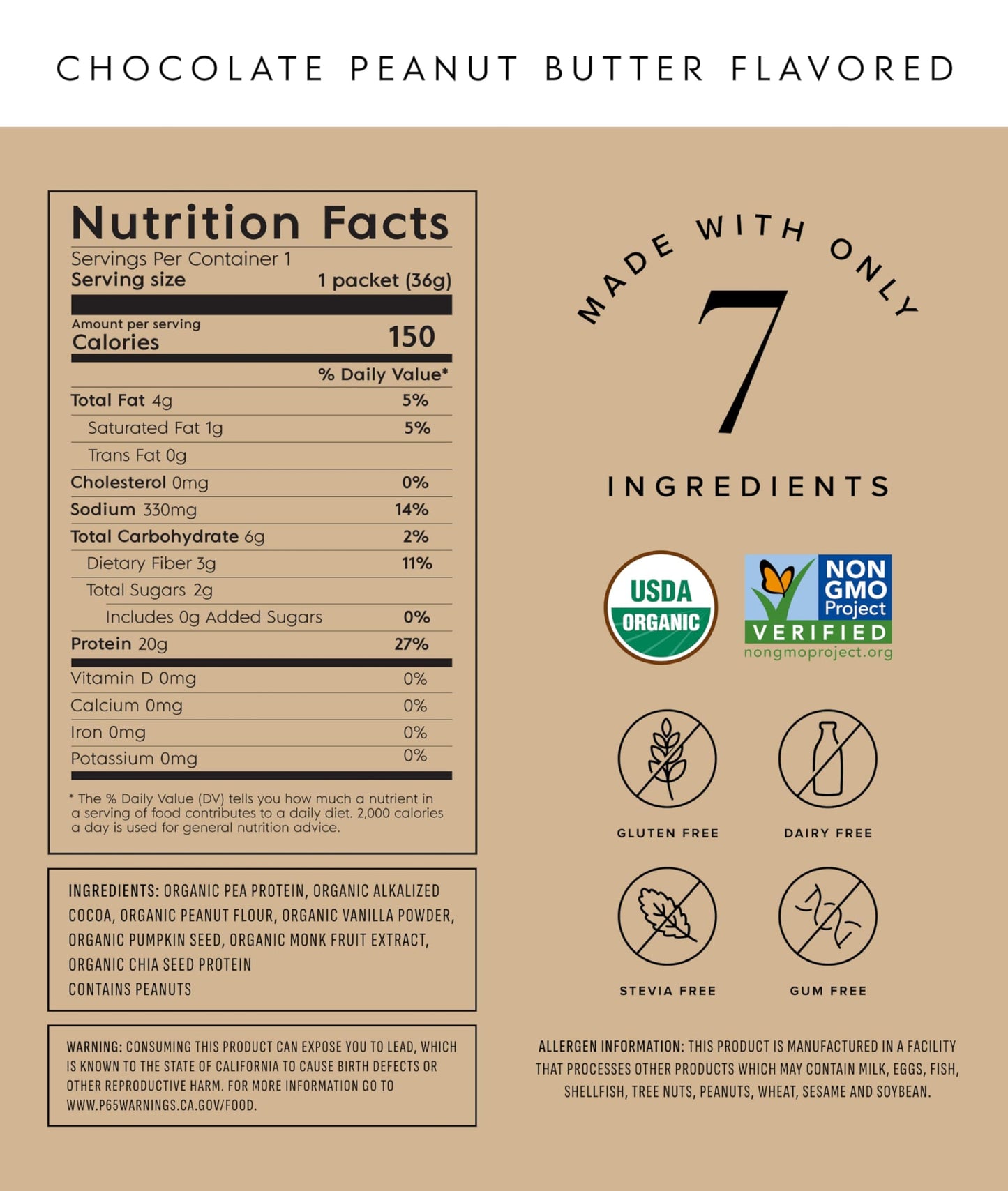 Truvani Organic Plant Based Protein Powder | Strawberry | 10 Servings | Vegan | 20g Pea Protein | Single Serving Travel Packets | Keto | Gluten & Dairy Free | Low Carb
