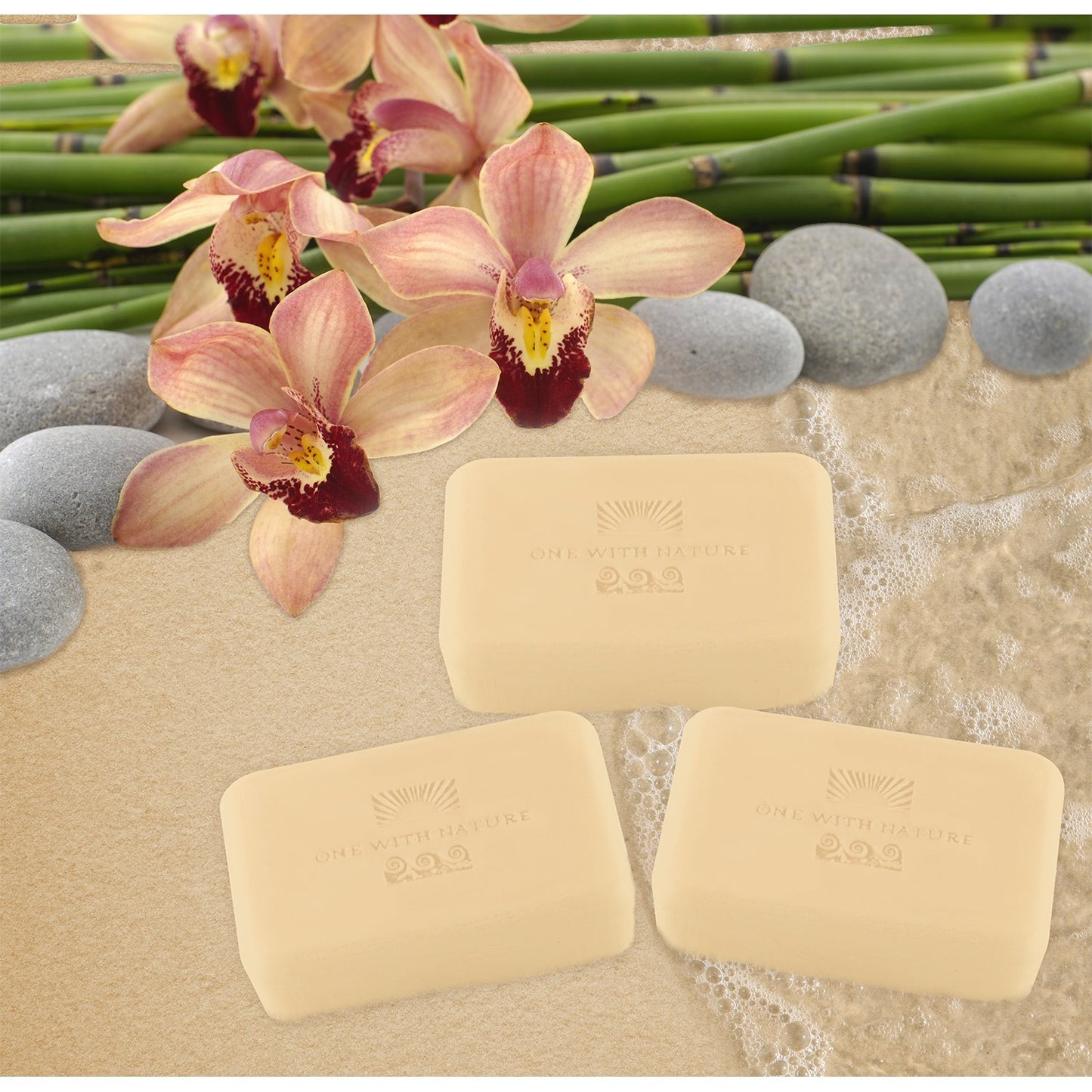 One With Nature Dead Sea Mineral Soap, Lemon Sage, 7-Ounces (Pack of 6)