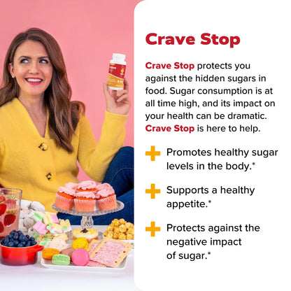 Redd Remedies Crave Stop, Helps Manage Sugar Cravings and Appetite, 60 Vegan Capsules