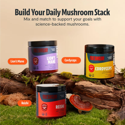 FreshCap Mushrooms Premium Organic Lions Mane Capsules - 14:1 Fruiting Body Extract with 31% Beta-Glucans - 3rd-Party Tested Nootropic for Clarity, Focus & Cognitive Support (120 Capsules)