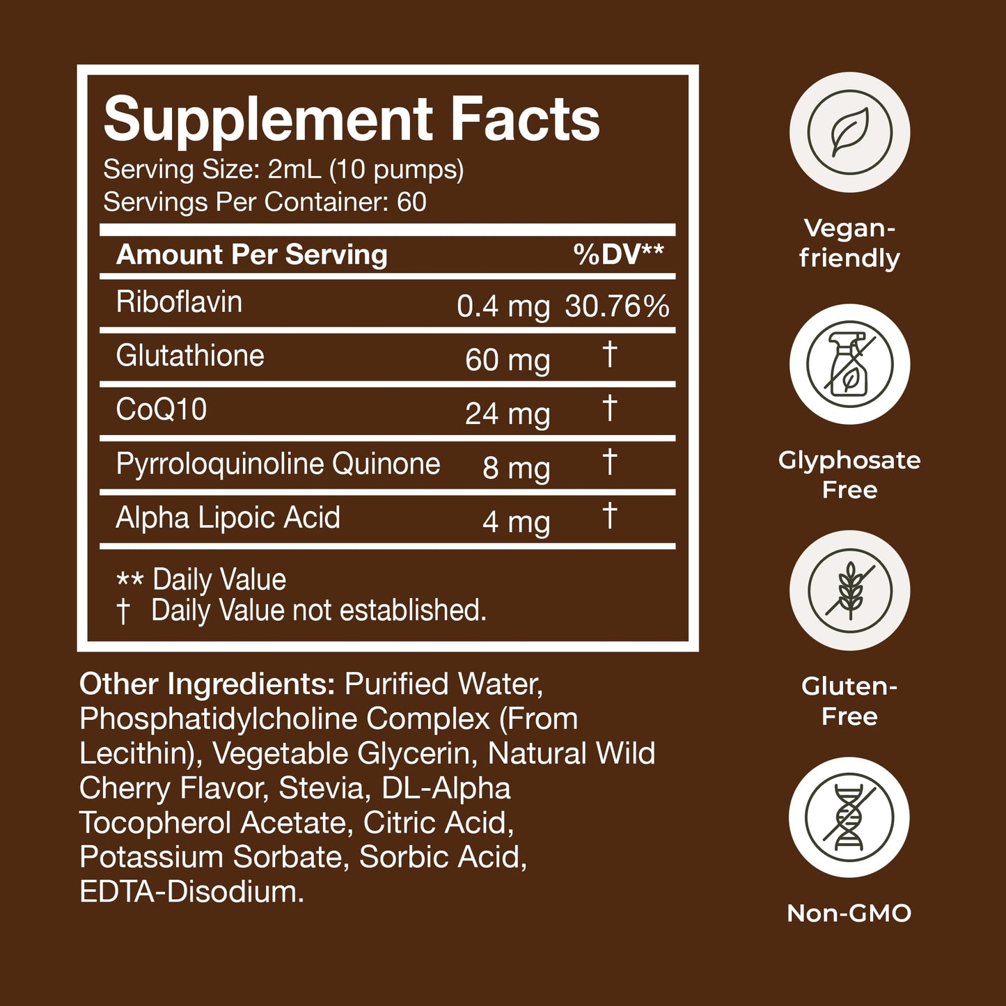 Terra Health Essentials - Liposomal Glutathione - Supports Immunity, Skin, Hair, and Healthy Aging - Maximum Absorption Glutathione Supplements - 30 Day Supply, 2oz
