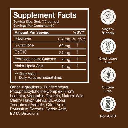 Terra Health Essentials - Liposomal Glutathione - Supports Immunity, Skin, Hair, and Healthy Aging - Maximum Absorption Glutathione Supplements - 30 Day Supply, 2oz