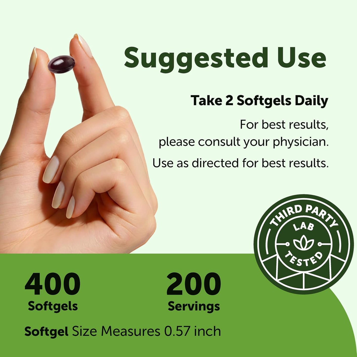 Micro Ingredients Ginkgo Biloba 120 mg Per Serving, 400 Softgels | 3-in-1 with Panax Ginseng & Lion’s Mane | Herbal Mushroom Blend | Made with MCT Oil | Non-GMO