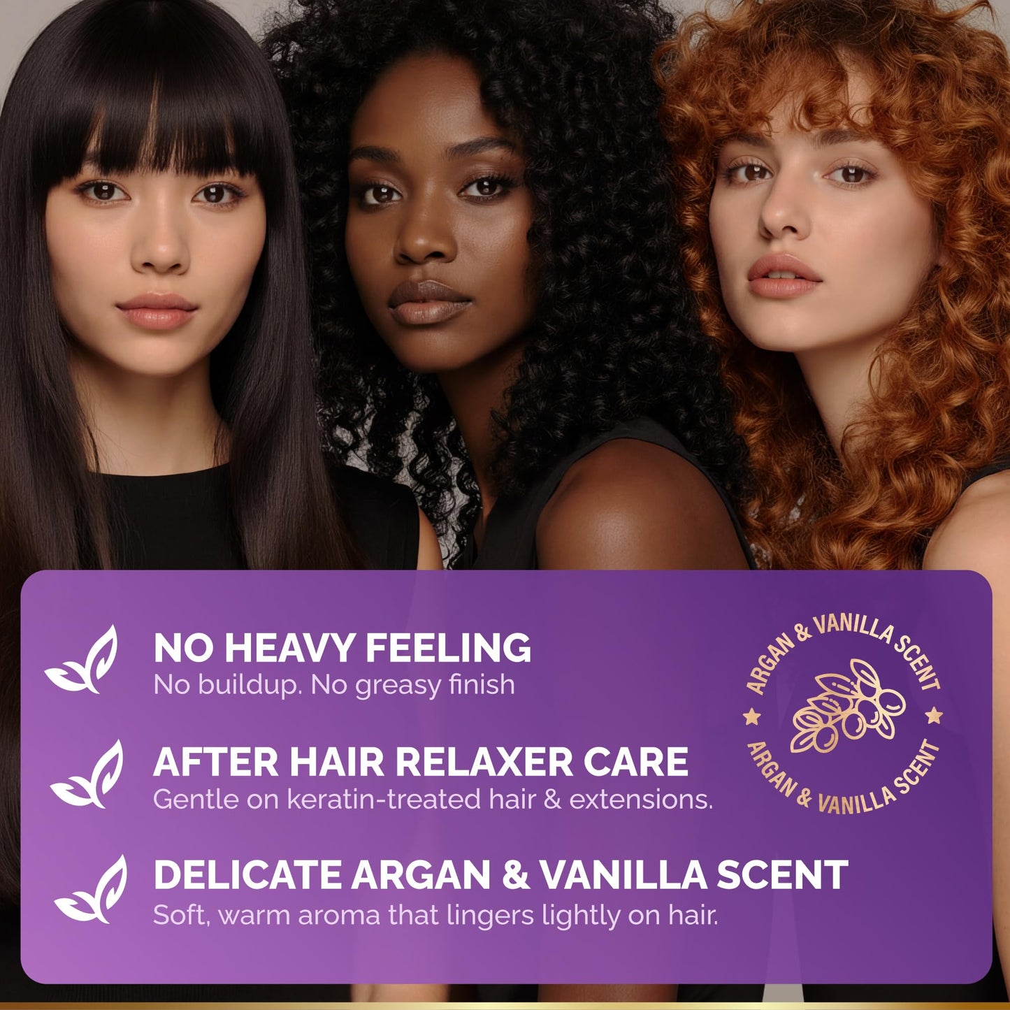 Hydrating Hair Mask - Deep Conditioning Treatment for Dry, Frizzy & Damaged Hair - Keratin Mask with Coconut & Argan Oils, Collagen & Wheat Protein - Smooths, Softens & Controls Frizz, Curl-Safe, 10oz