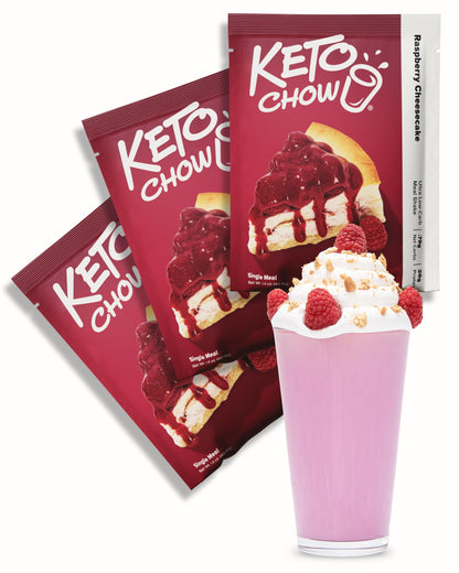 Keto Chow Chocolate Peanut Butter Meal Replacement Shake Powder, 3 Meals