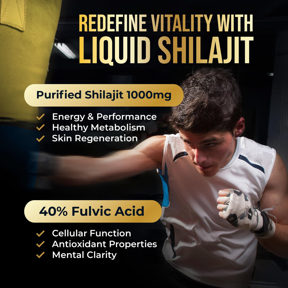 Pure Himalayan Shilajit Liquid Drops - 1000mg Natural Shilajit Drops - 85+ Trace Minerals