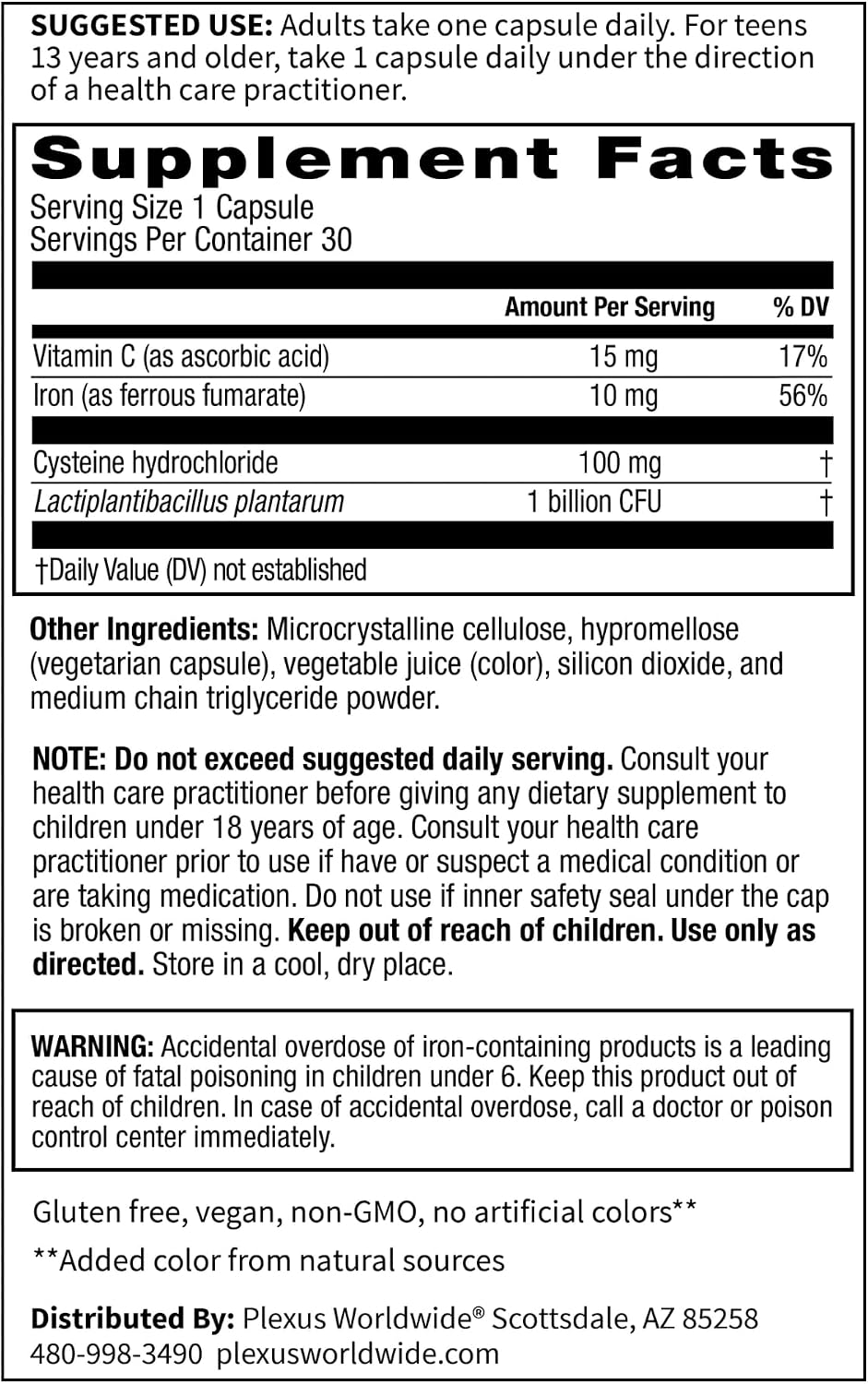 Plexus® IronWoman™ | Women's iron supplement with precision probiotic — gentle delivery and easy absorption