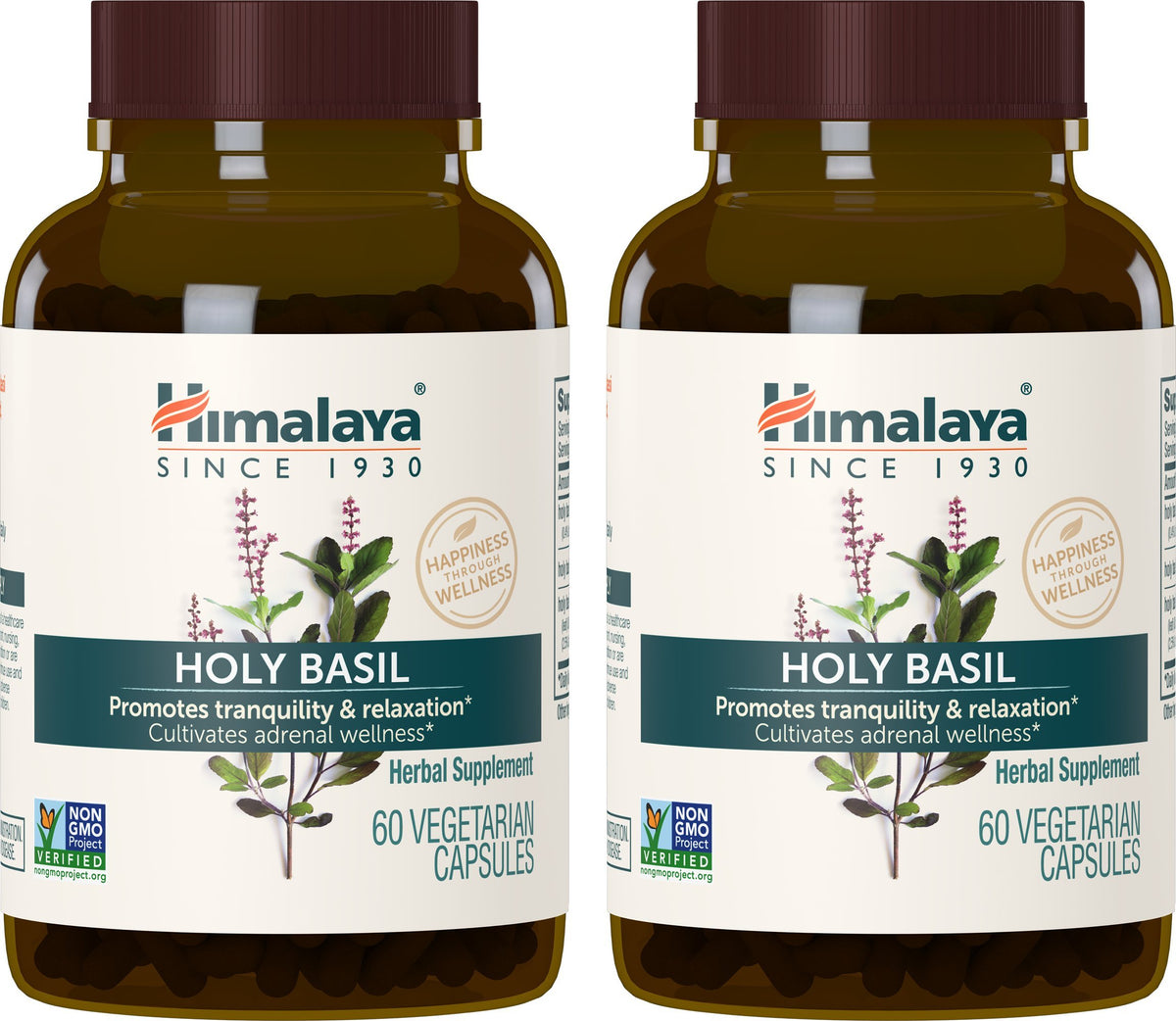 Himalaya Holy Basil Supplement, Reduce Cortisol, 720mg, 60 Capsules