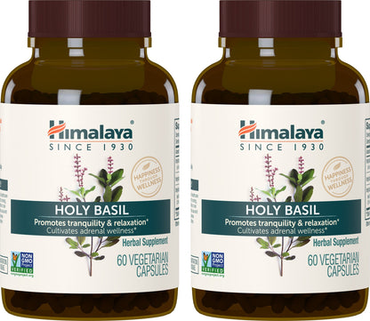 Himalaya Holy Basil Supplement, Reduce Cortisol, 720mg, 60 Capsules