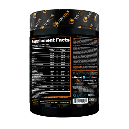 ALPHA LION Superhuman Burn – 2 in 1 Metabolism Booster Pre Workout and Thermogenic Fat Burner for Men – Appetite Suppressant and Weight Loss Supplement (21 Servings, Sweet Black Cherry Flavor)