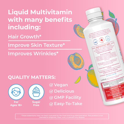 MaryRuth Organics Women's Multivitamin + Lustriva Hair Growth Liposomal