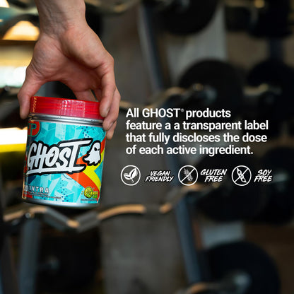 GHOST Intra Workout Powder, Welch's Grape - BCAAs &, EAAs, Nootropics & Hydration - Essential & Branch Chain Amino Acids Supports Muscle Recovery & Focus - Pre, Intra & Post Workout Powders