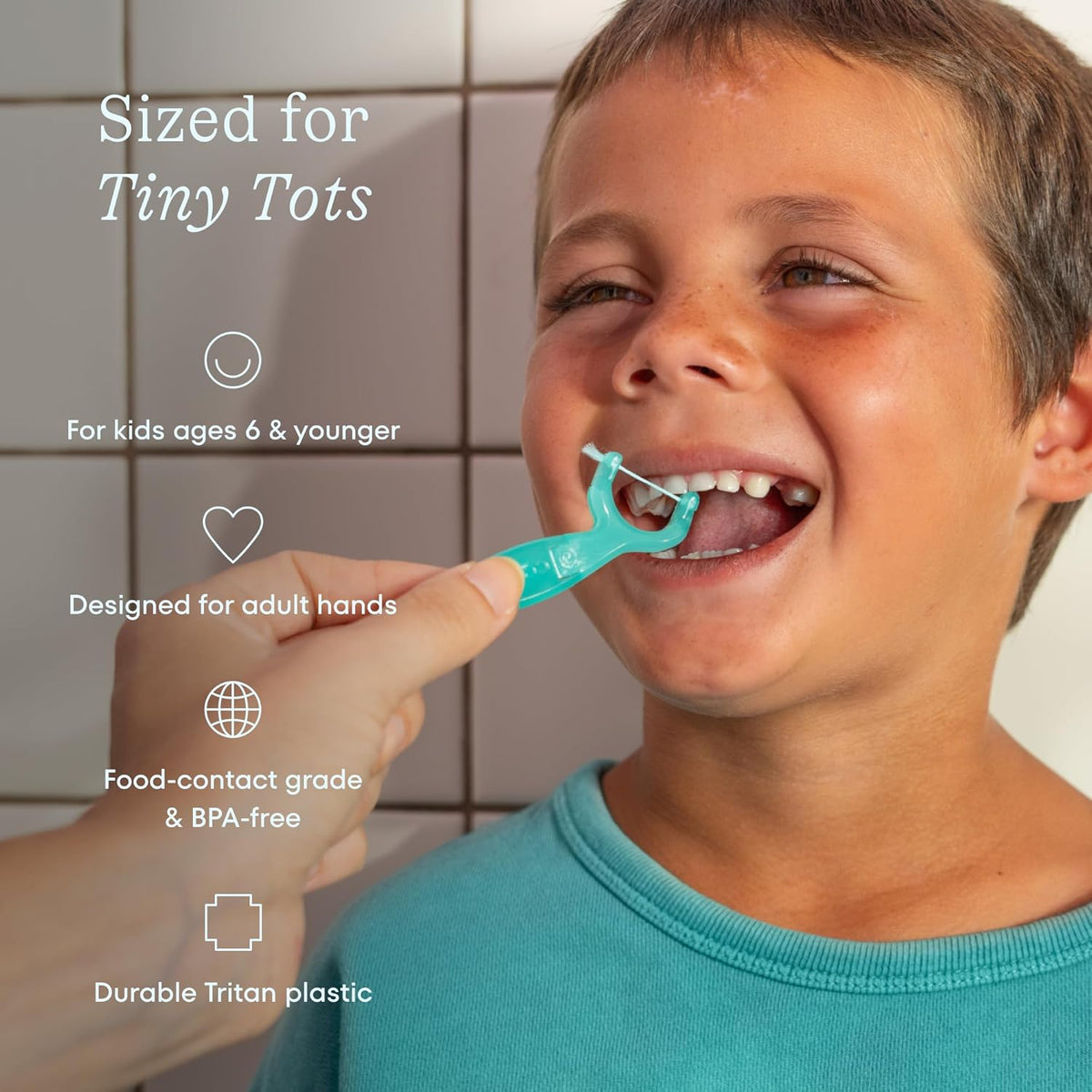 Kids Reflosser by COCOLAB, BPA-Free Floss Holder for Children, 1-Pack