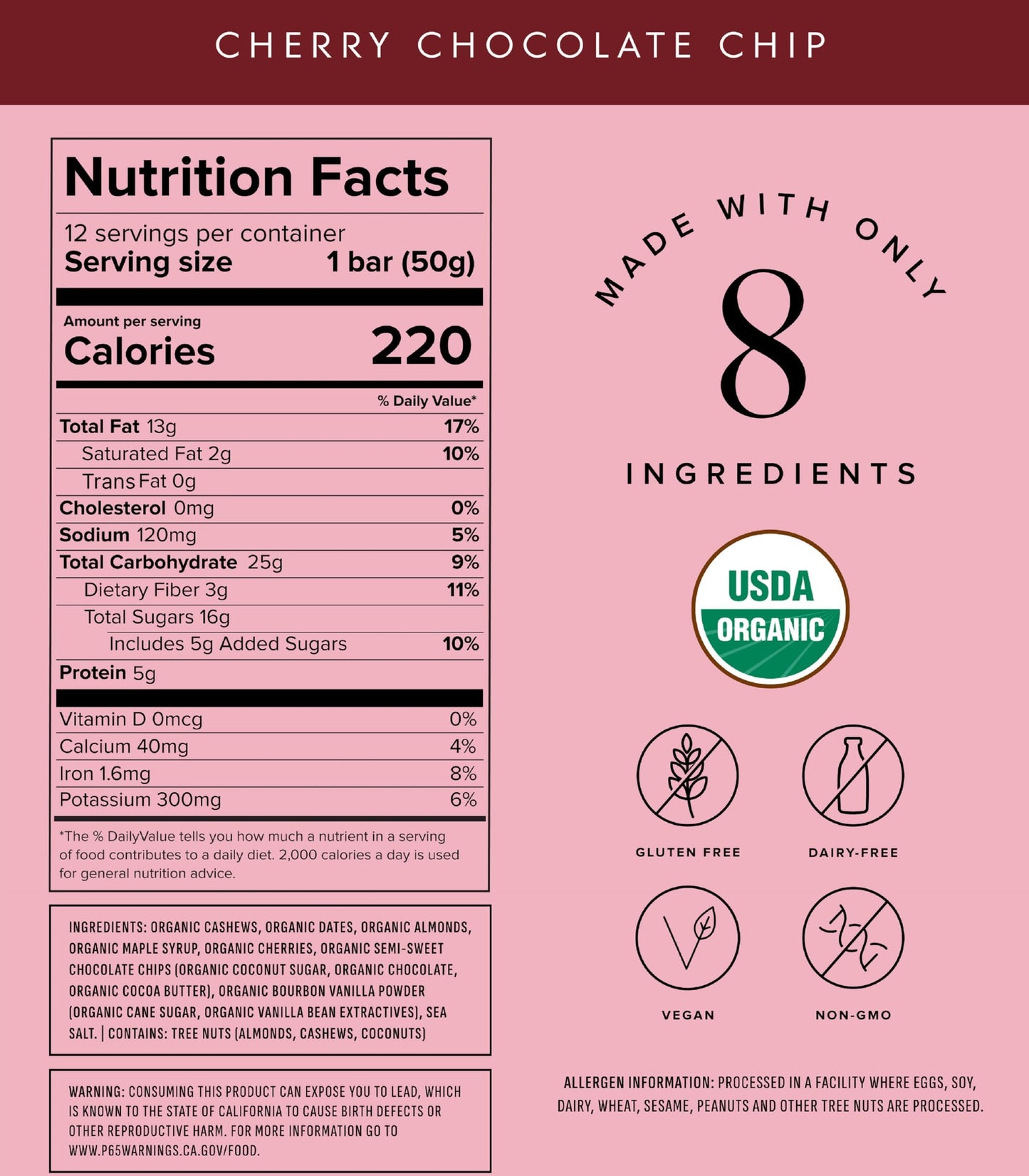 Truvani Plant Based Snack Bars | Variety | 12 Pack | Vegan | 5-8g Protein | USDA Organic and Vegan | Dairy, Soy, and Gluten Free | Individually Wrapped