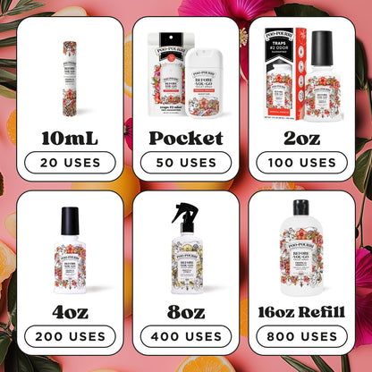 Poo-Pourri Before-You-Go Toilet Spray, Tropical Hibiscus, 2 Fl Oz - Hibiscus, Apricot and Citrus