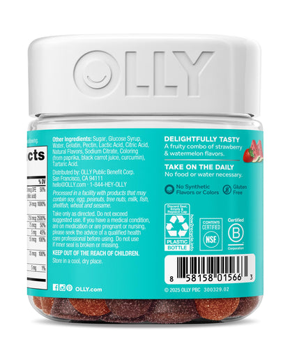 OLLY Teen Girl Multi Gummy, Healthy Skin and Immune Support*- 70 Count