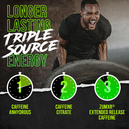ALPHA LION Superhuman Extreme High Stim Pre Workout Powder, Beta Alanine, L-Taurine & 356mg Tri-Source Caffeine for Sustained Energy, Nitric Oxide & Citrulline for Pump (21 Servings, Slaughtermelon)