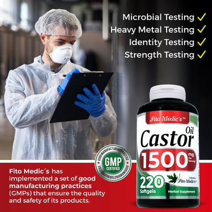 Lab | castor oil pills |220 softgels |1500 mg| castor oil capsules | castor oil capsules organic
