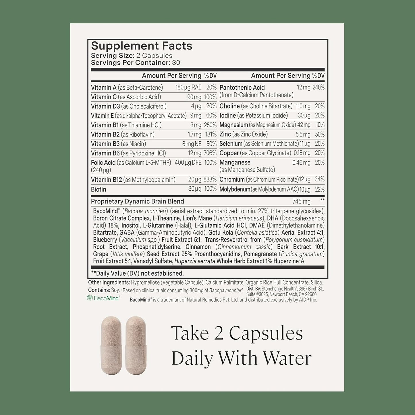 Stonehenge Health Dynamic Joint + Dynamic Brain Bundle Supplement Supports Comfort, Mobility, Flexibility + Memory Acquisition and Retention
