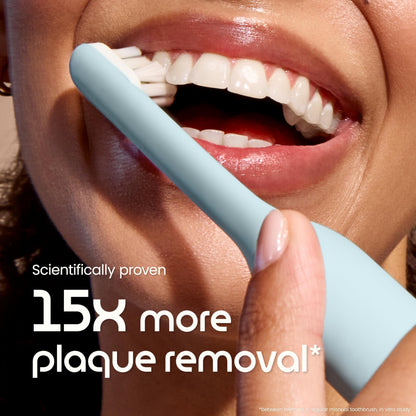 Quip Ultra Lite Sonic Electric Toothbrush, 3 Modes, Mirror Mount, Ash