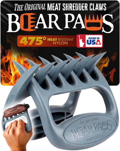 Bear Paws Meat Claws - The Original BBQ Meat Shredder Claws - Black