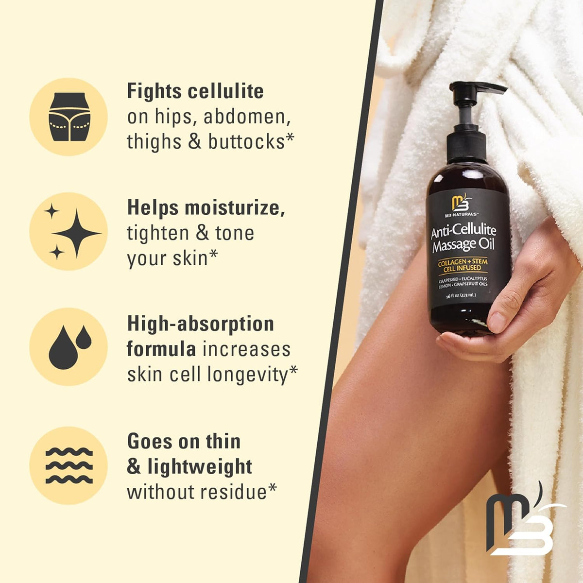 Bum Bum Body Firming Cream & Anti Cellulite Massage Oil for Massage Therapy